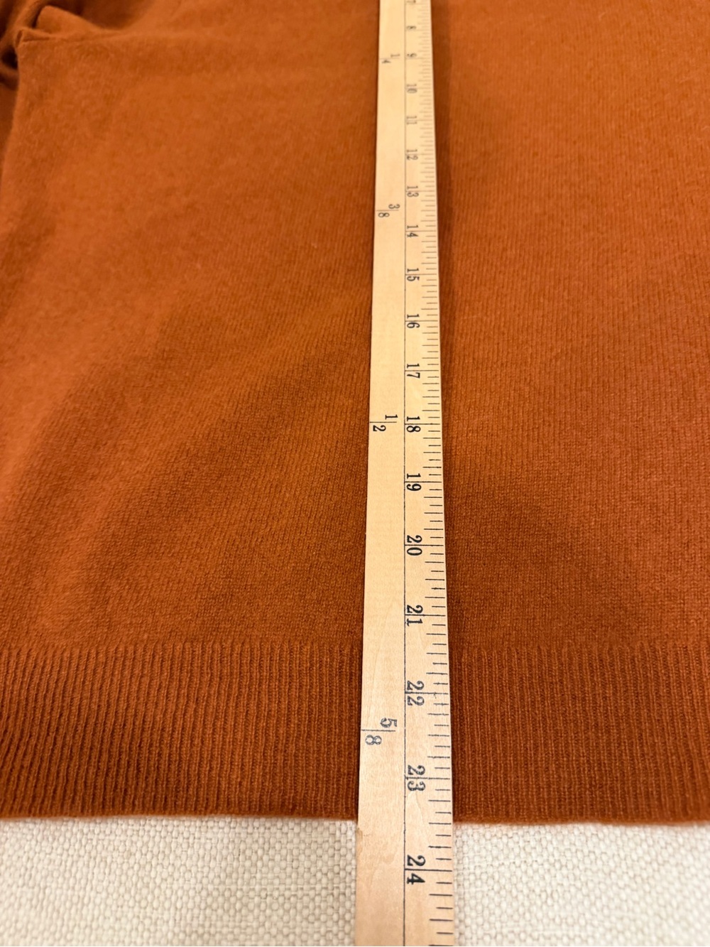 Charter Club Rust Cashmere Crewneck Sweater - Picture 6 of 6